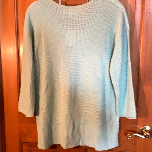 Mint green long sleeves sweater - Picture 2 of 4
